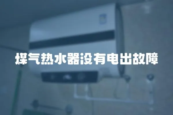 煤氣熱水器沒有電出故障