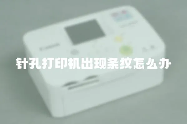 針孔打印機出現條紋怎么辦
