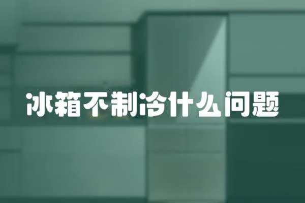 冰箱不制冷什么問題