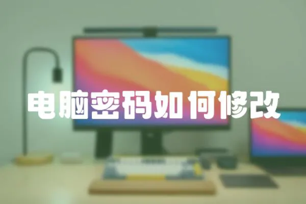 電腦密碼如何修改
