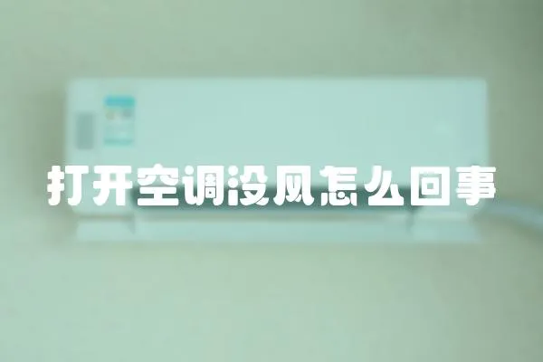 打開空調(diào)沒風(fēng)怎么回事