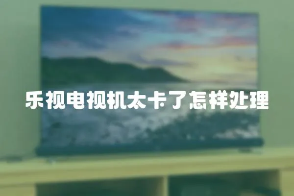 樂視電視機(jī)太卡了怎樣處理