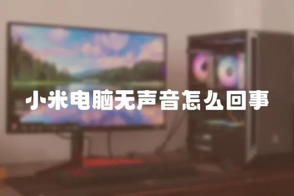小米電腦無聲音怎么回事