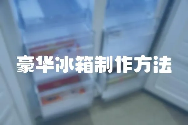 豪華冰箱制作方法