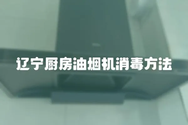 遼寧廚房油煙機消毒方法
