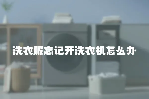 洗衣服忘記開洗衣機怎么辦