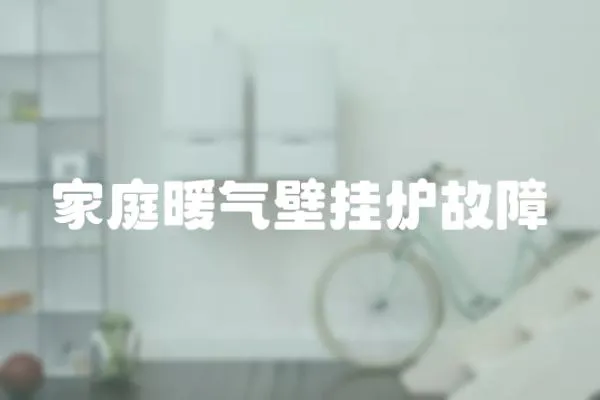 家庭暖氣壁掛爐故障