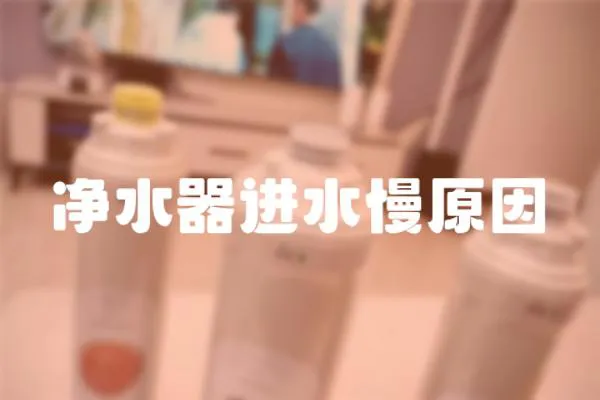 凈水器進水慢原因