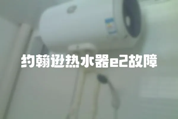 約翰遜熱水器e2故障
