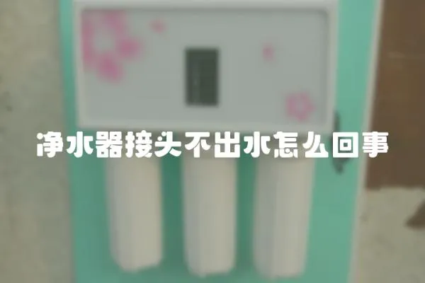 凈水器接頭不出水怎么回事