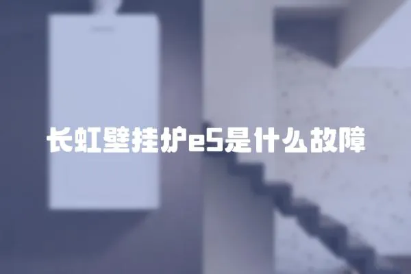 長虹壁掛爐e5是什么故障
