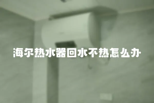海爾熱水器回水不熱怎么辦