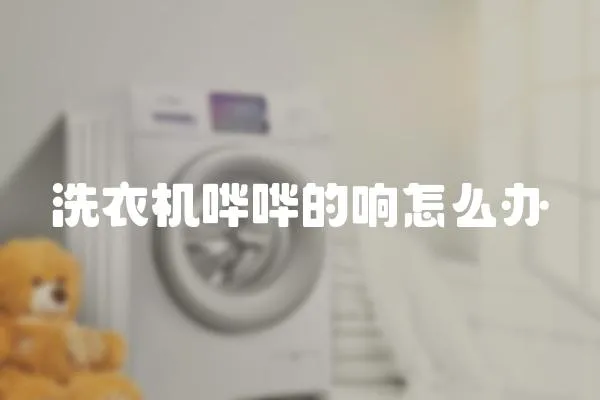 洗衣機嘩嘩的響怎么辦