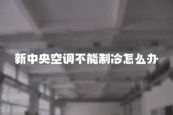 新中央空調不能制冷怎么辦