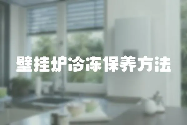 壁掛爐冷凍保養(yǎng)方法