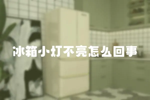 冰箱小燈不亮怎么回事