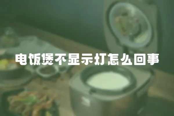 電飯煲不顯示燈怎么回事