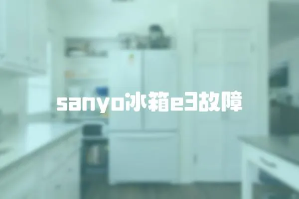 sanyo冰箱e3故障