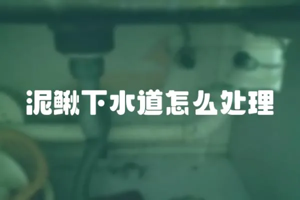 泥鰍下水道怎么處理