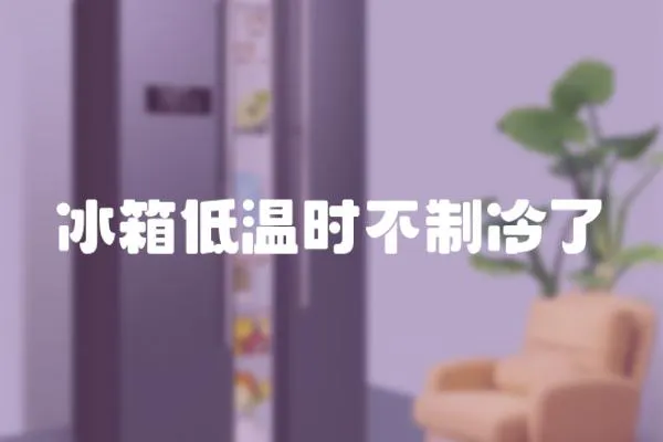 冰箱低溫時不制冷了