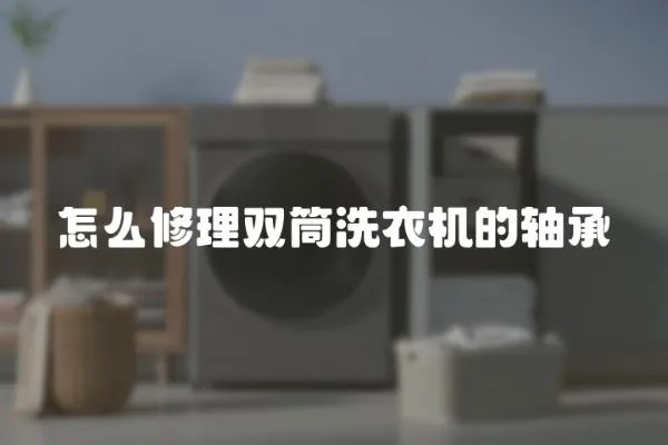 怎么修理雙筒洗衣機的軸承