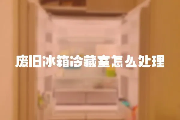 廢舊冰箱冷藏室怎么處理