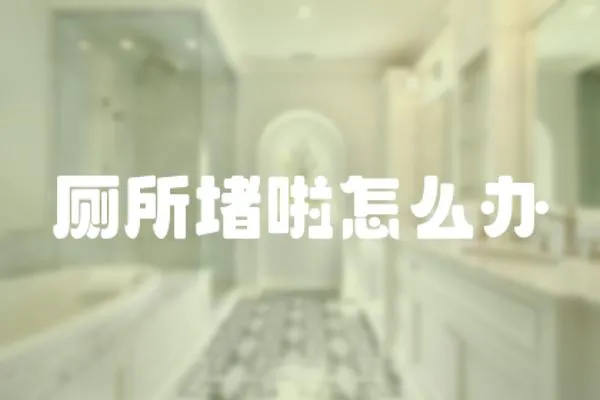 廁所堵啦怎么辦