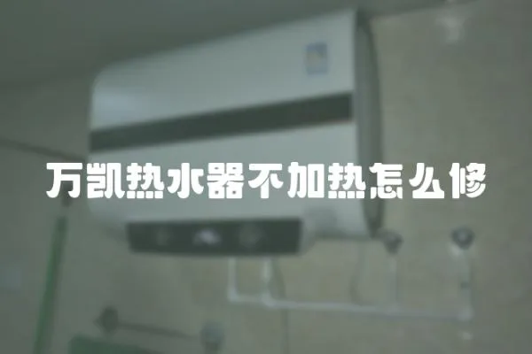 萬凱熱水器不加熱怎么修