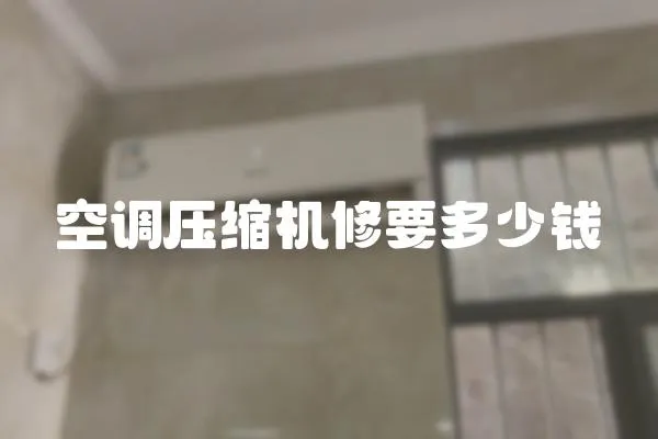空調(diào)壓縮機(jī)修要多少錢