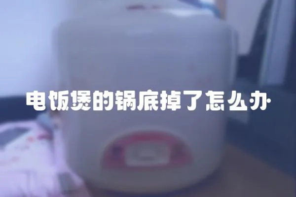 電飯煲的鍋底掉了怎么辦