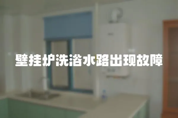 壁掛爐洗浴水路出現故障