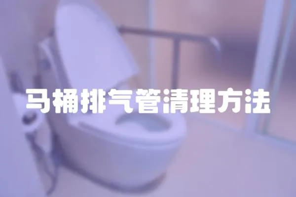 馬桶排氣管清理方法
