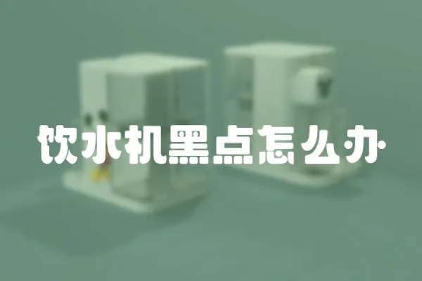 飲水機黑點怎么辦