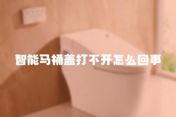 智能馬桶蓋打不開怎么回事