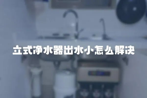 立式凈水器出水小怎么解決