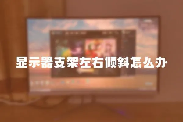 顯示器支架左右傾斜怎么辦