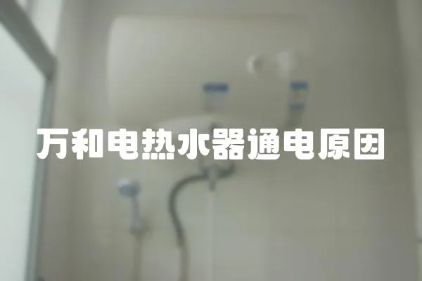 萬和電熱水器通電原因
