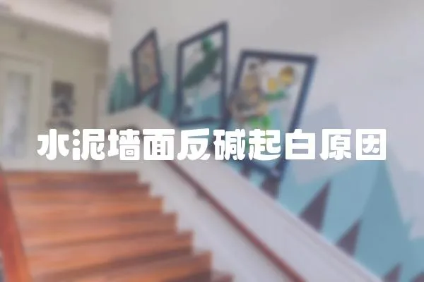 水泥墻面反堿起白原因