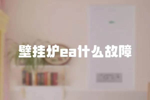 壁掛爐ea什么故障