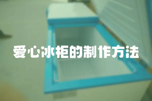 愛心冰柜的制作方法