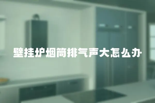 壁掛爐煙筒排氣聲大怎么辦