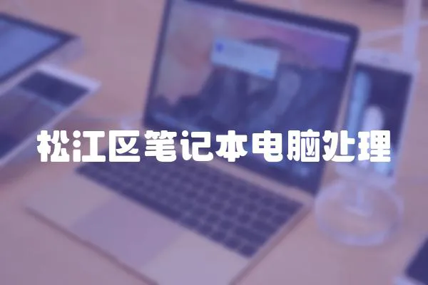 松江區筆記本電腦處理
