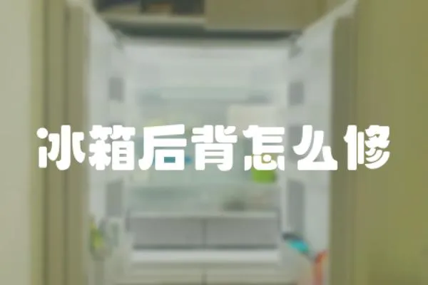冰箱后背怎么修