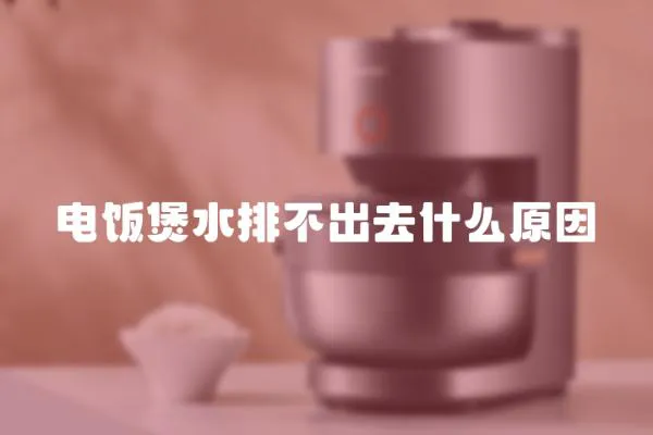 電飯煲水排不出去什么原因