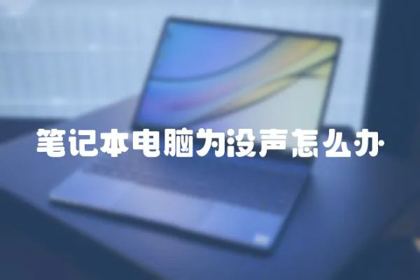 筆記本電腦為沒聲怎么辦