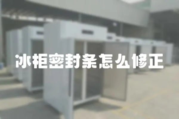 冰柜密封條怎么修正