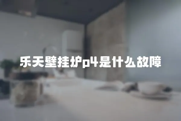 樂天壁掛爐p4是什么故障