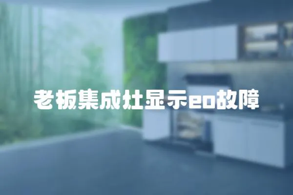 老板集成灶顯示eo故障