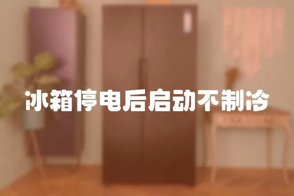 冰箱停電后啟動不制冷
