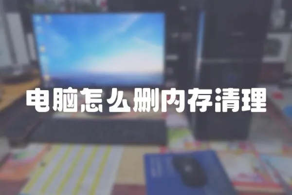 電腦怎么刪內存清理